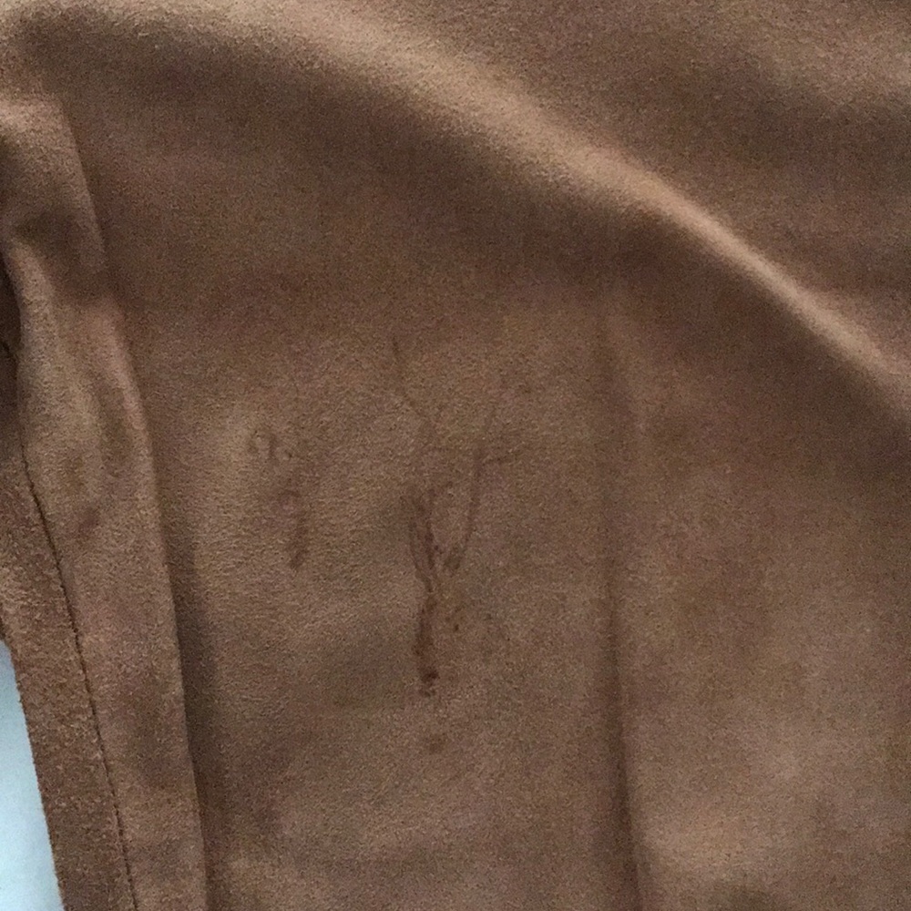 HAUTE HIPPIE DRAPEY SUEDE FRINGE PANTS - Picture 2 of 6